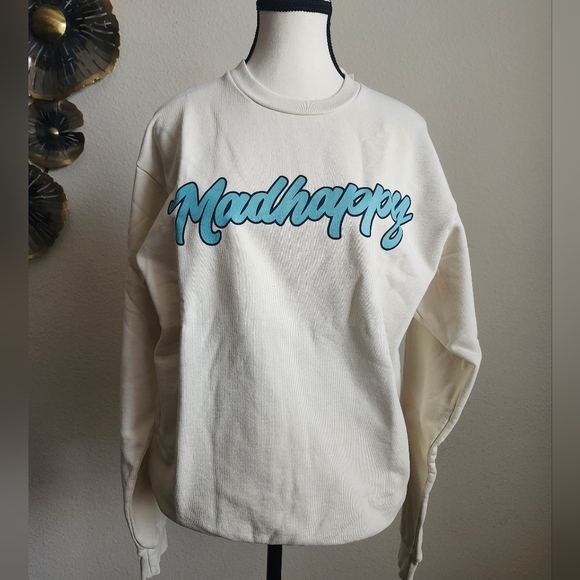 Madhappy Cream Artwork Program Universal Crewneck S - Picture 1 of 13